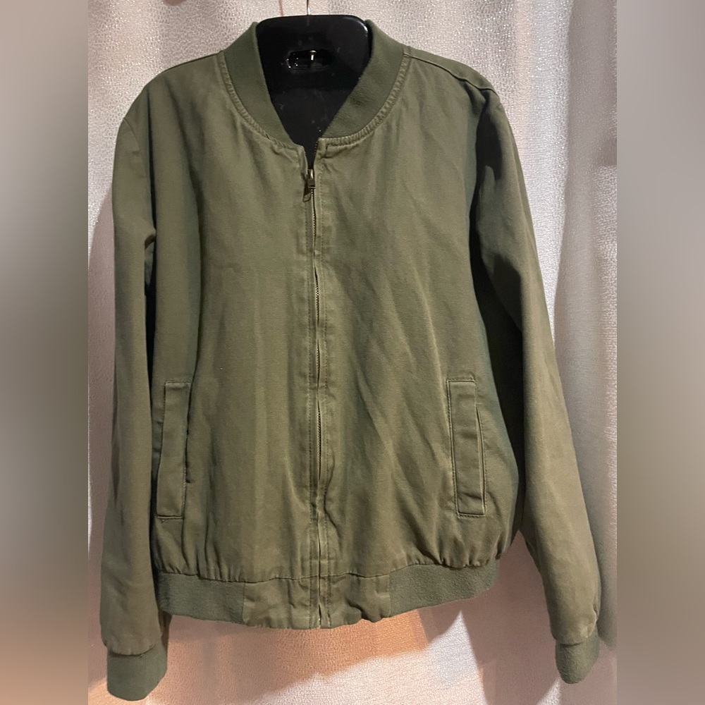 Brandy Melville Army Green Bomber Jacket M